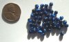 50 4mm Round Navy Fiber Optic